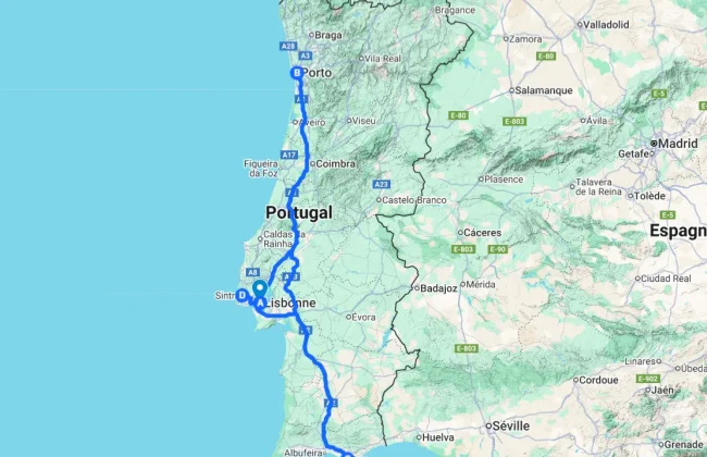Itineraire Portugal