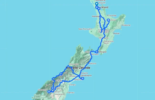 Itineraire NZ